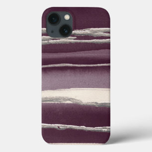 Silberne Rosen-lila abstrakter Druck Case-Mate iPhone Hülle