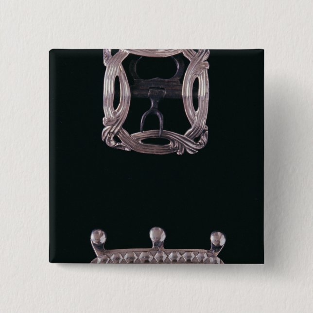 Silberne Schnallen, Englisch, Ende des 18. Button (Vorderseite)