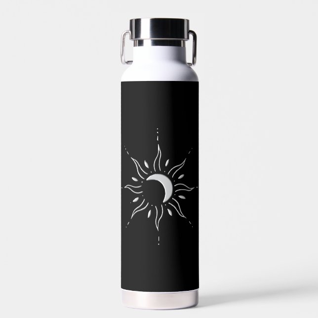Silberne Sonne  Trinkflasche (Vorne)