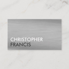 Silberne TitanmetallVisitenkarten Visitenkarte