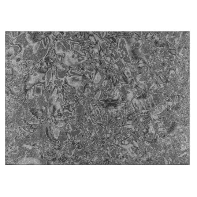 Silberne u. graue Kunst-hackendes Brett (Vorderseite)