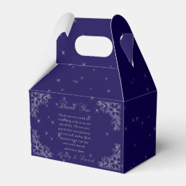 Silberne Verzierte Blumenhochzeit Geschenkschachtel