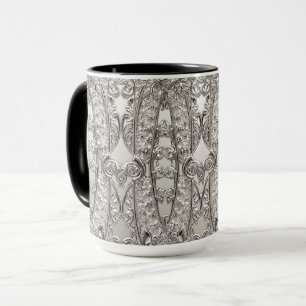 Silberne Verzierte moderne Tasse