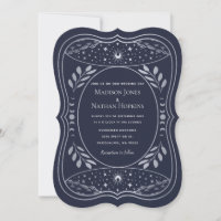 Silberne Vintage-Tarot-Gotische Hochzeit