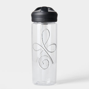 Silberne Wasserflasche Unbedingte Liebe Trinkflasche