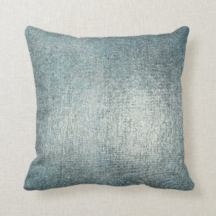 Silberner aquamariner blaues Grau-bezaubernder Kissen