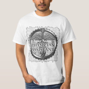 Silberner Arztassistent T-Shirt