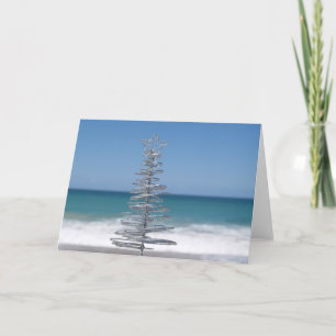 Silberner Baum Feiertagskarte