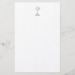 Silberner Chalice und Wirt Briefpapier