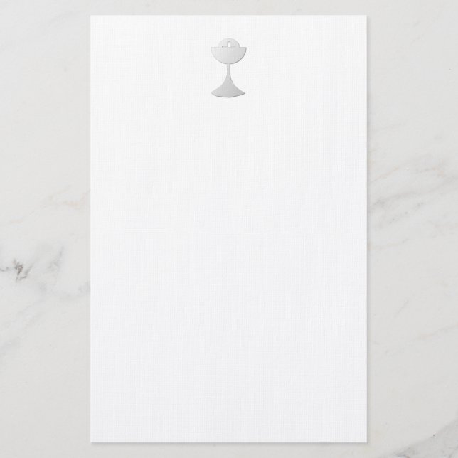 Silberner Chalice und Wirt Briefpapier (Vorderseite)