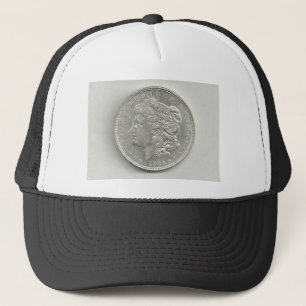 Silberner Dollar-Hut 1921 Morgans Truckerkappe