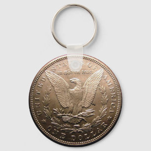 Silberner Dollar Morgans Schlüsselanhänger
