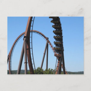 Silberner Dollar Wild-Feuer in der Stadt Postkarte