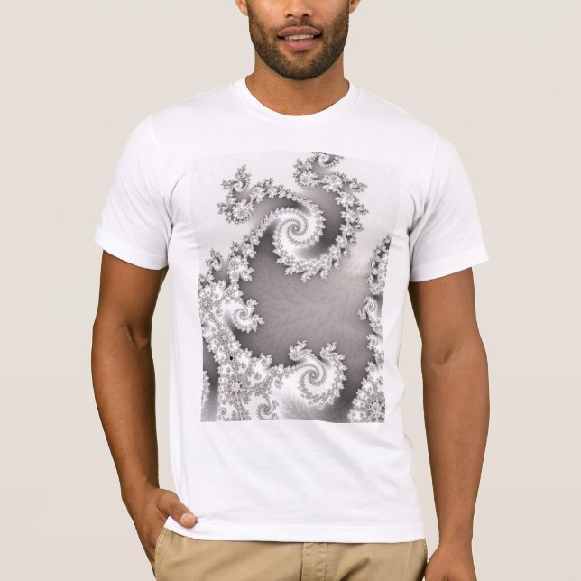 Silberner doppelter gewundener T - Shirt (Vorderseite)