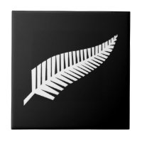 Silberner Farn-Flagge von Neuseeland