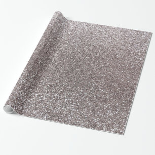 Silberner Glitter Geschenkpapier