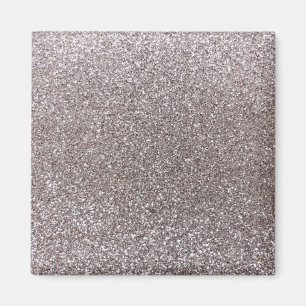 Silberner Glitter Magnet