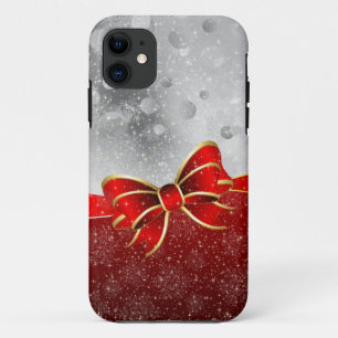 Silberner Glitzer und Glitzern Weihnachtsjunge iPhone 11 Hülle