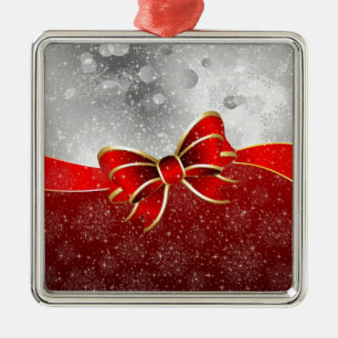 Silberner Glitzer und Glitzern Weihnachtsjunge Ornament Aus Metall