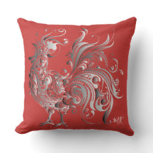 Silberner Hahn wählen Ihre Hintergrund-Farbe