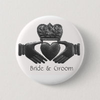 Silberner irischer claddagh Braut- und