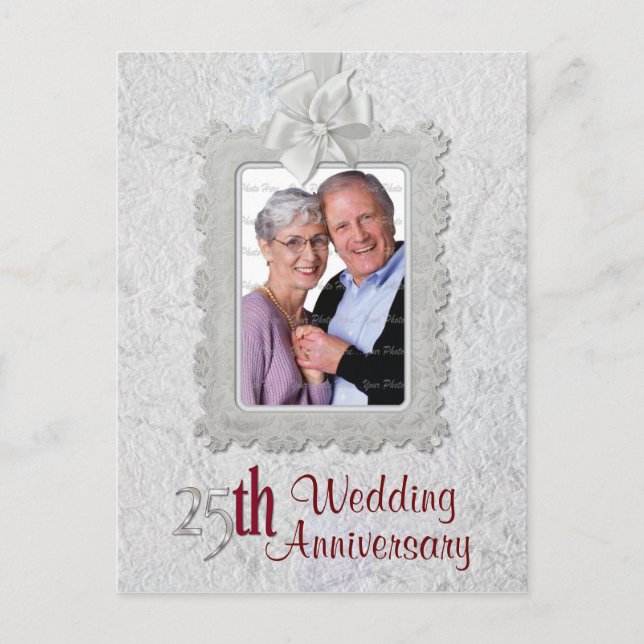 Silberner Jahrestag Postkarte (Vorderseite)