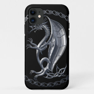 Silberner keltischer Drache Case-Mate iPhone Hülle