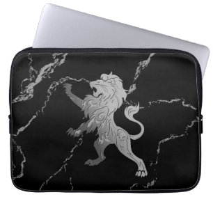 Silberner Königslöwe Laptopschutzhülle