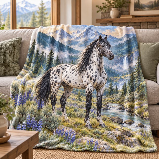 Silberner Leopard Appaloosa in Spring Valley Fleecedecke (Von Creator hochgeladen)