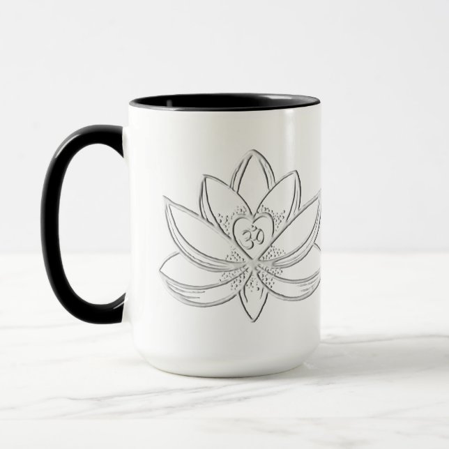 Silberner Lotus  Tasse (Links)