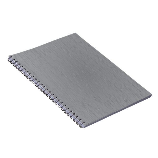 Silberner Metallblick Notizblock (Rechte Seite)
