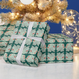 Silberner Mothman Geschenkpapier