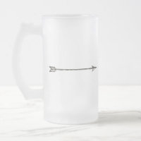Silberner Pfeil-mattierte Tasse