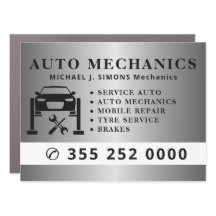 Silberner professioneller Auto-Reparaturmechaniker