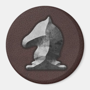 Silberner Ritter - Schwerelosigkeit-Schach (SLS) Magnet