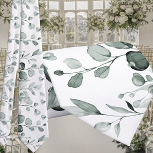 Silberner Salbei-Eukalyptus-Grünzeug-Hochzeitsweiß Krawatte
