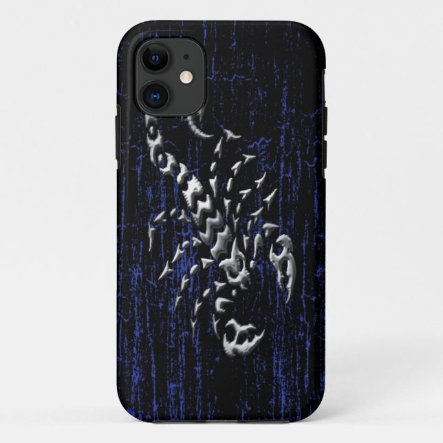 Silberner Skorpion Case-Mate iPhone Hülle (Rückseite)