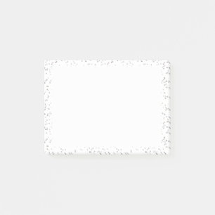 Silberner Sternenstaub-Konfetti-Hochzeitsplaner Post-it Klebezettel