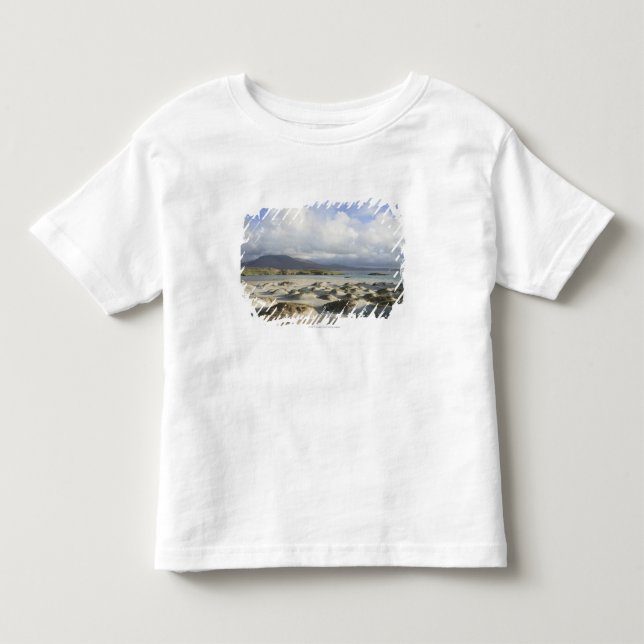 Silberner Strang-Strand Kleinkind T-shirt (Vorderseite)