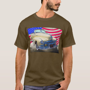 Silberner Streifen 1948 Pontiacs und Staat-Flagge T-Shirt