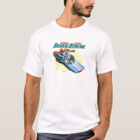 Silberner Streifen-Vintage Anzeige