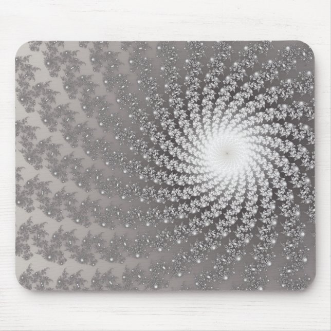 Silberner Whirlpool2-Mauspad Mousepad (Vorne)