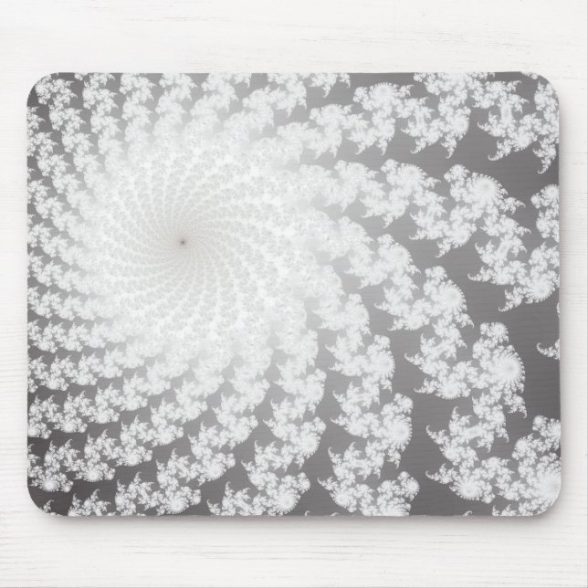 Silberner Whirlpool-Mauspad Mousepad (Vorne)