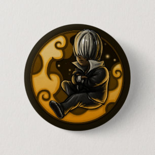 silbernes Abzeichen Button