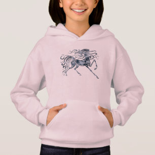 Silbernes arabisches Pferd Hoodie