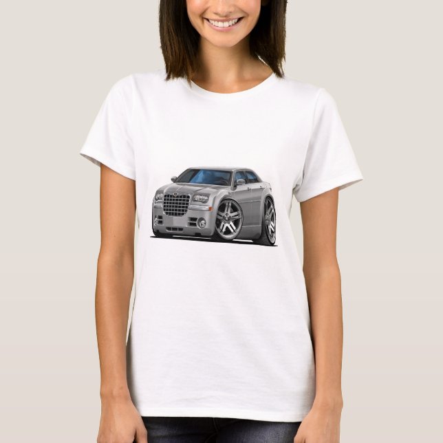 Silbernes Auto Chryslers 300 T-Shirt (Vorderseite)