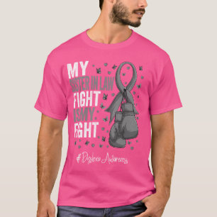 Silbernes Band Schwägerin Dyslexie-Bewusstsein T-Shirt