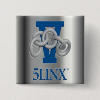 silbernes Button des Logo-5LINX
