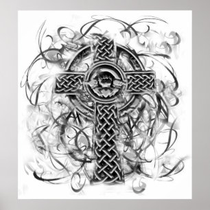 "Silbernes Claddagh Kreuz" Sarah Doherty 2008 Poster