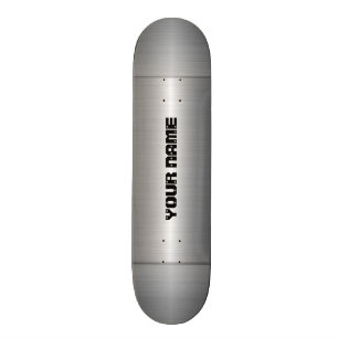 Silbernes Edelstahl-Metall Skateboard